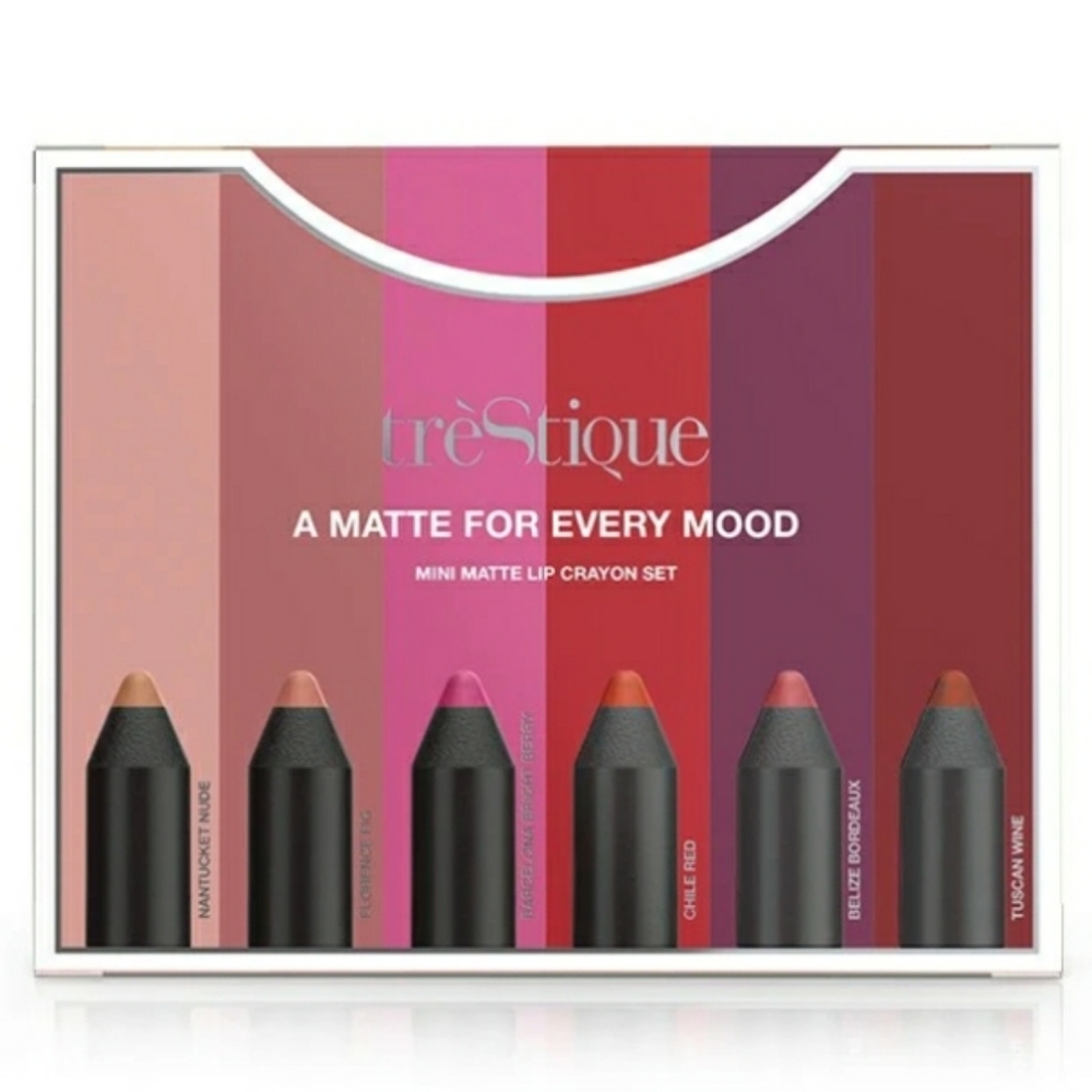 NIB Trestique A Matte for Every Mood 5 Lip Crayons